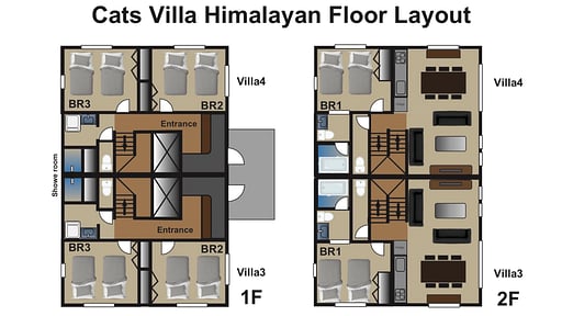 Cats Villa Hakuba Three Floor plan