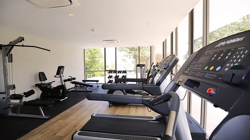 Celes Beachfront Pool Suite Gym