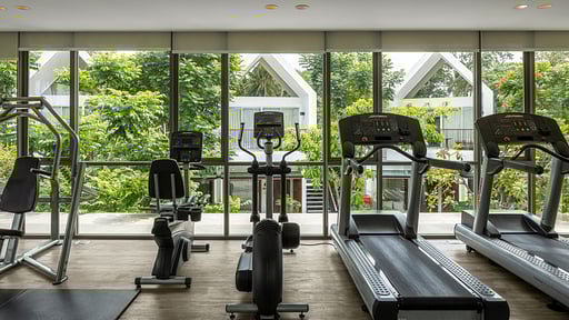 Celes Beachfront Pool Suite Gym