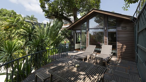Chakrabongse Pool View Suite Terrasse