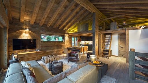 Chalet Alpin Roc Wohnbereich