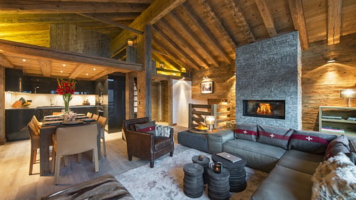 Chalet Alpin Roc Wohnbereich