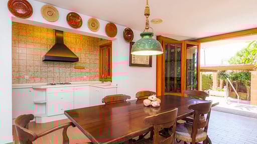 Chalet Cala Murta Dining area 2