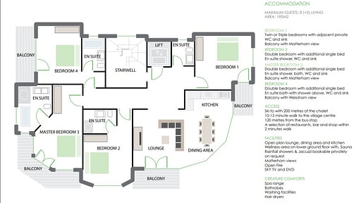 Chalet D’Amore Floor plan