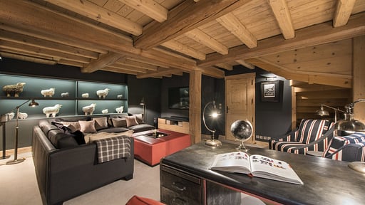 Chalet du Cret Woonkamer
