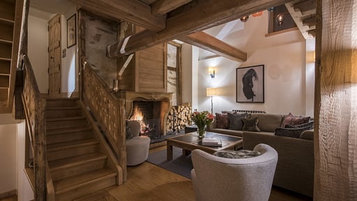 Chalet du Cret Woonkamer