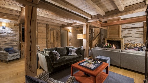 Chalet du Cret Woonkamer