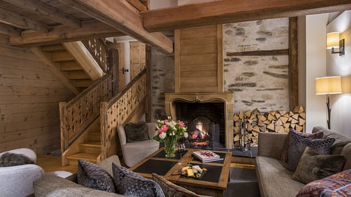 Chalet du Cret Woonkamer