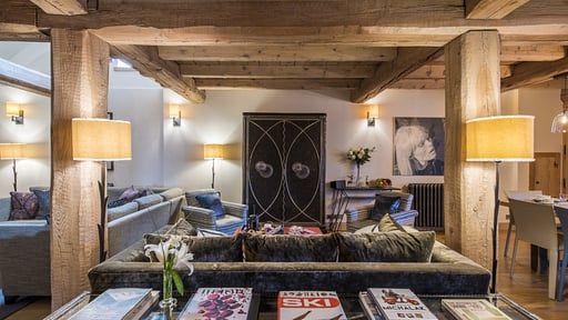 Chalet du Cret Woonkamer