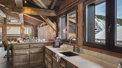 Chalet Etagne Küche