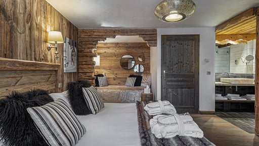 Chalet Etagne Schlafzimmer 1