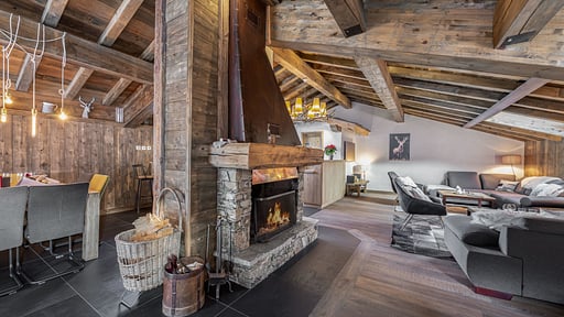 Chalet Etagne Wohnbereich