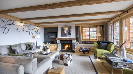 Chalet Fleur De Lin Woonkamer