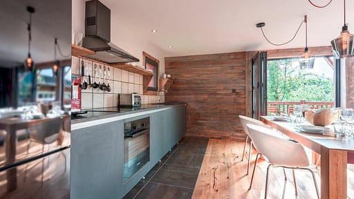 Chalet Four Twenty L'Elé Küche