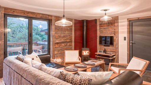 Chalet Four Twenty L'Elé Wohnbereich