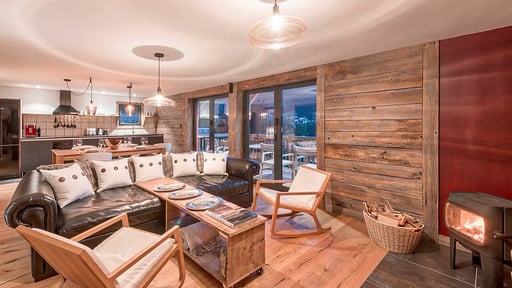 Chalet Four Twenty L'Elé Wohnbereich