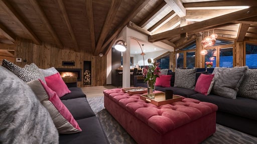 Chalet Génépi Wohnbereich