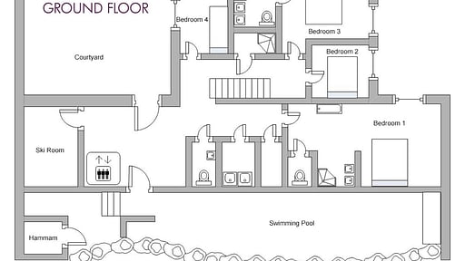 Chalet Genepy Floor plan