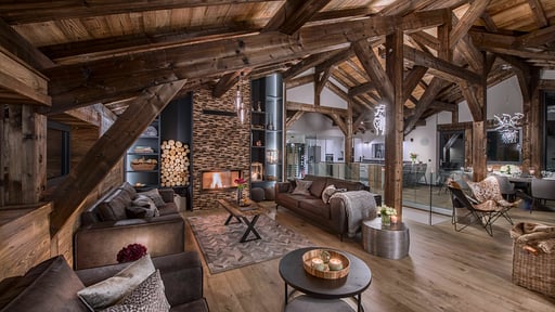 Chalet Griffonner Wohnbereich