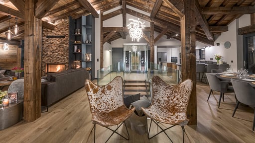 Chalet Griffonner Wohnbereich