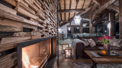 Chalet Griffonner Wohnbereich