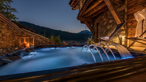 Chalet Griffonner Sprudelbad