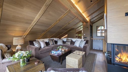 Chalet La Loze Living room