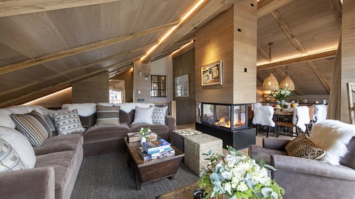 Chalet La Loze Living room