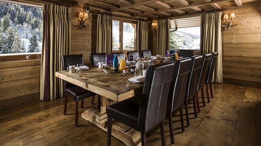 Chalet Lapin Blanc Dining area