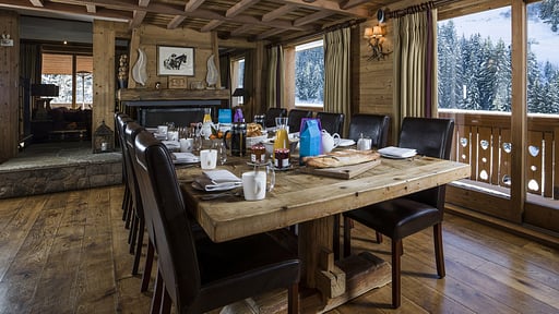 Chalet Lapin Blanc Dining area