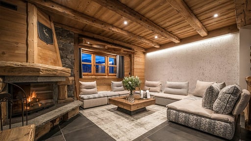 Chalet Le 1946 Wohnbereich