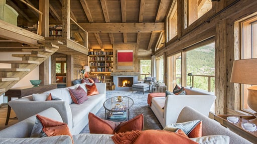 Chalet Les Etrennes Wohnbereich 1
