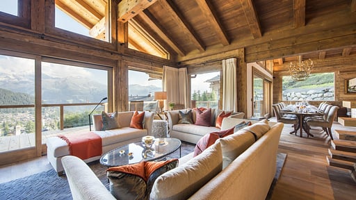 Chalet Les Etrennes Wohnbereich 1