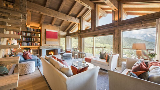 Chalet Les Etrennes Wohnbereich 1