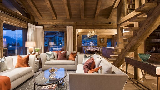 Chalet Les Etrennes Wohnbereich 1