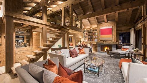 Chalet Les Etrennes Wohnbereich 1