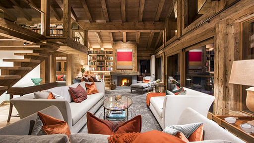 Chalet Les Etrennes Wohnbereich 1