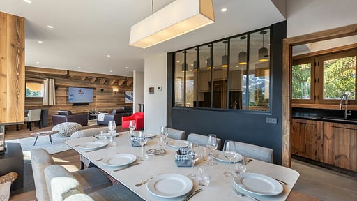Chalet Les Flocons 1 Dining area
