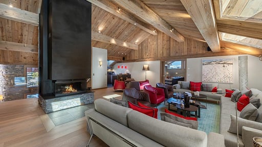Chalet Les Sorbiers Wohnbereich
