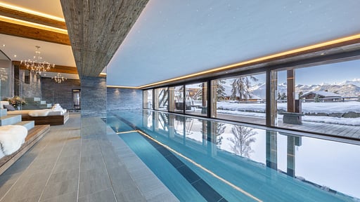 Chalet Marmottiere Schwimmbad