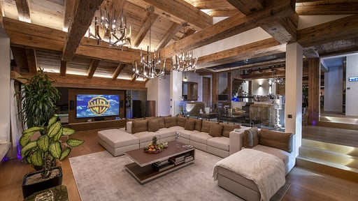 Chalet Marmottiere Medienraum