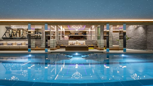 Chalet Marmottiere Schwimmbad
