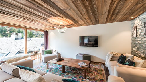 Chalet Matten Woonkamer