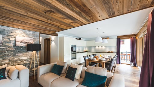 Chalet Matten Woonkamer