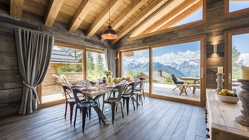 Chalet Mowgli Dining area