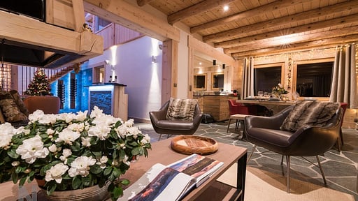 Chalet Népal Wohnbereich