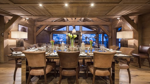 Chalet Opale Dining area