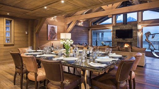 Chalet Opale Dining area