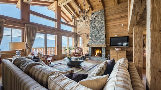 Chalet Petit Ours Living room 1