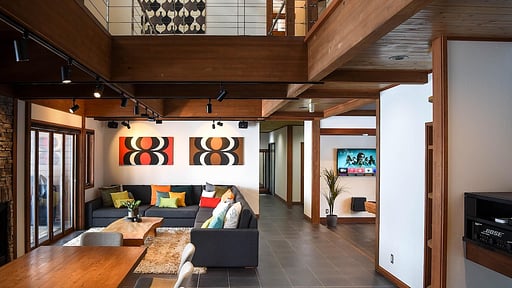 Chalet Powderhouse Living room